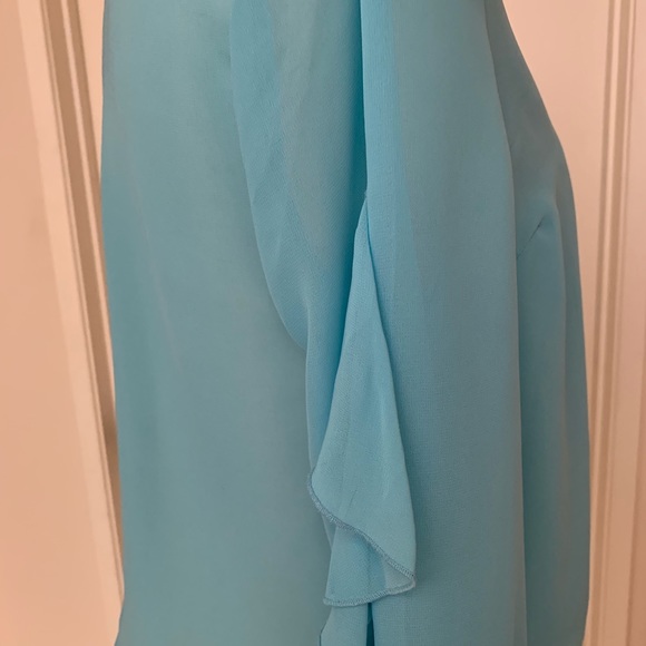 Bar III Ruffle-Sleeve Button-Up Top - Picture 6 of 8